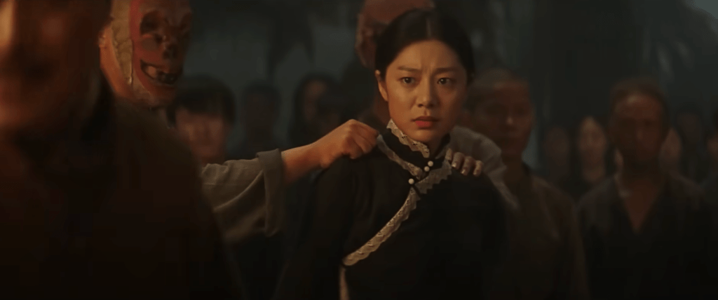 At one point the locals want to use Du as a human sacrifice