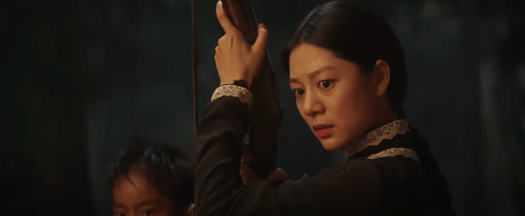 Wang Zhener plays the gun-toting doctor Du