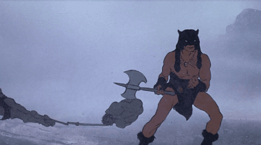 This cartoon is violent!