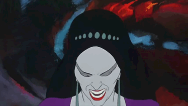 You can tell Queen Juliana is evil just by the way she laughs