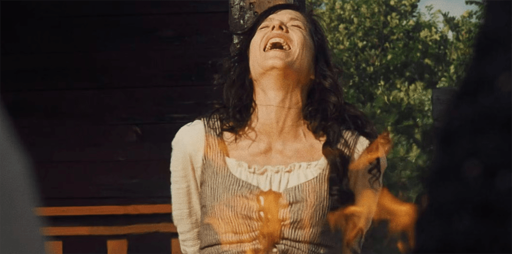 A witch-burning flashback