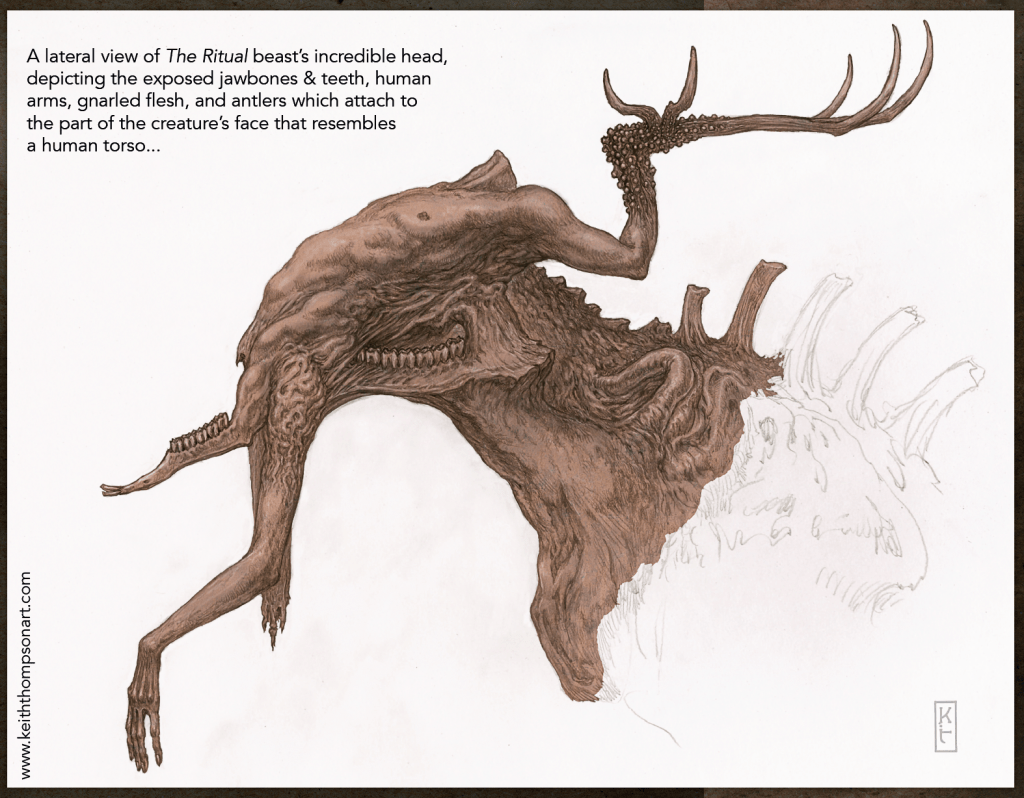 Design for the monster from THE RITUAL