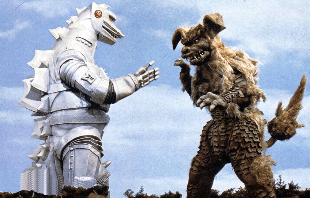 Above: three colourful kaiju pics!