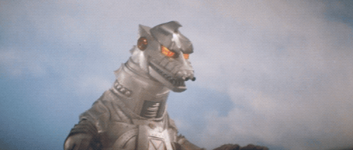 Mechagodzilla and King Caesar gif