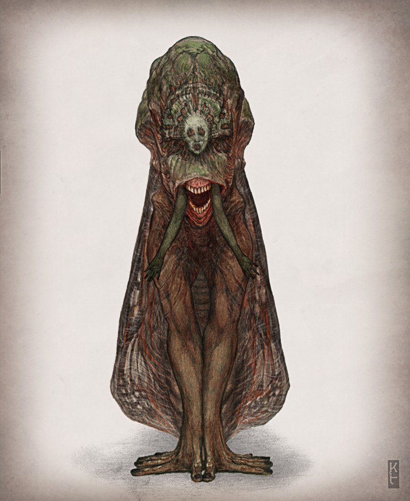 Keith Thompson creature design for No One Gets Out Alive