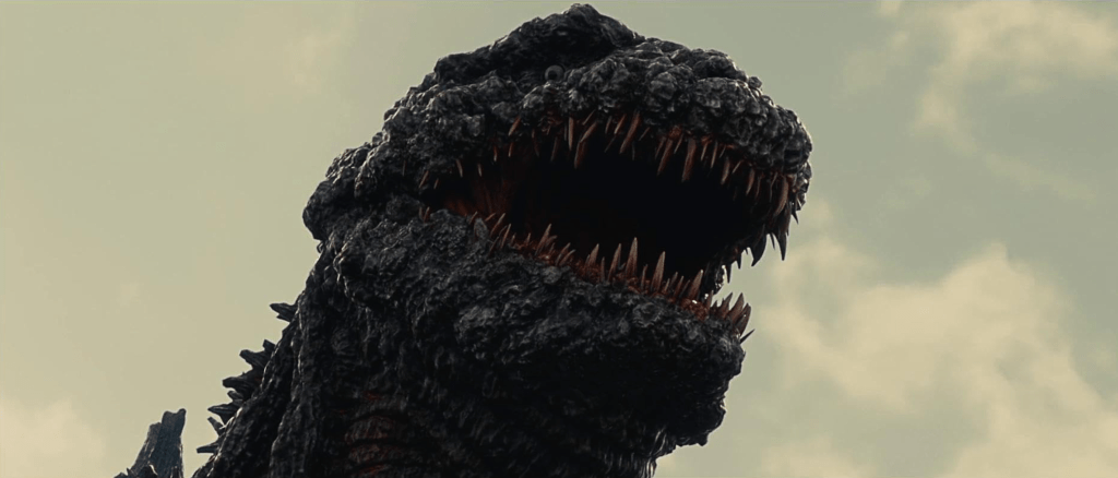 Little beady eyes and a mouth that's full of sharp teeth!