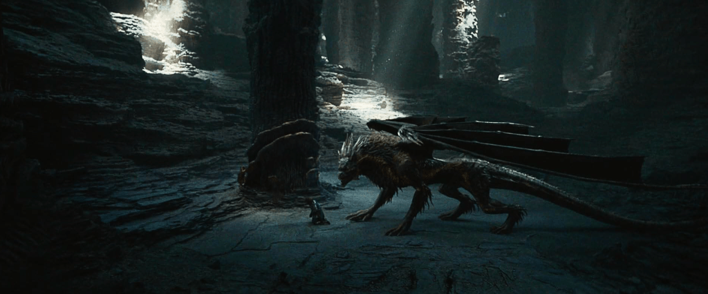 The dragon's body-structure gives her something of an heraldic look