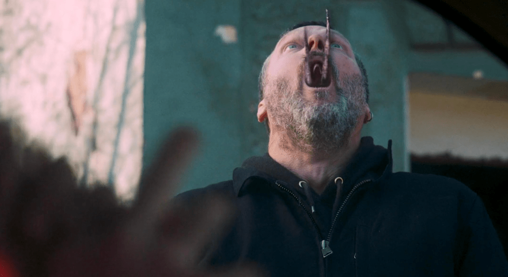 Small tentacles sometimes poke from a victim's mouth...