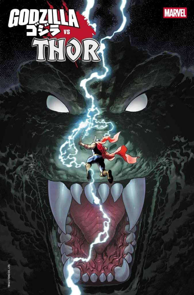Godzilla vs Thor comic cover