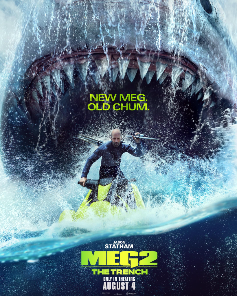 Jason Statham versus megalodons and other aquatic monsters! Yay!