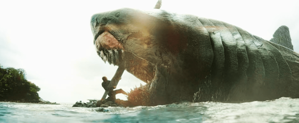 ...and he rams it through a megalodon's head! Sweet!