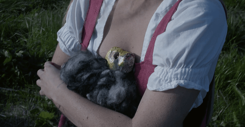 The filmmakers use very lo-fi puppets to bring the tilberi to the screen, but that's just fine considering the art movie nature of the project