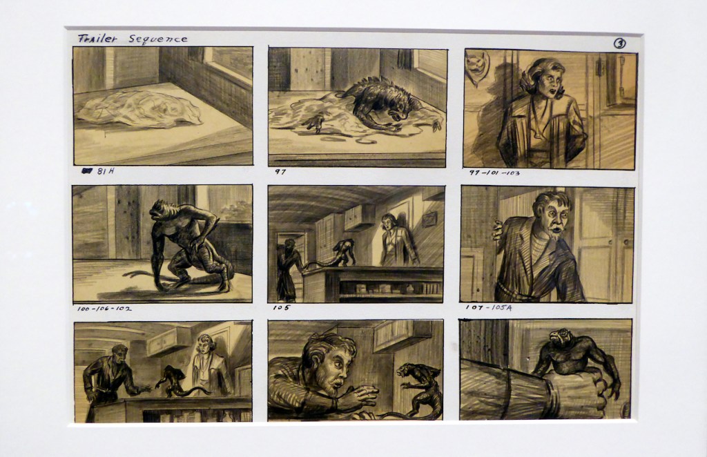 Storyboard panels for 20 MILLION MILES TO EARTH