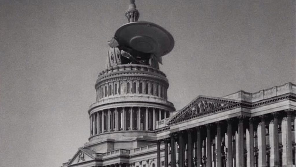 Ray had to animate the flying saucers AND all the falling rubble in EARTH VS. THE FLYING SAUCERS
