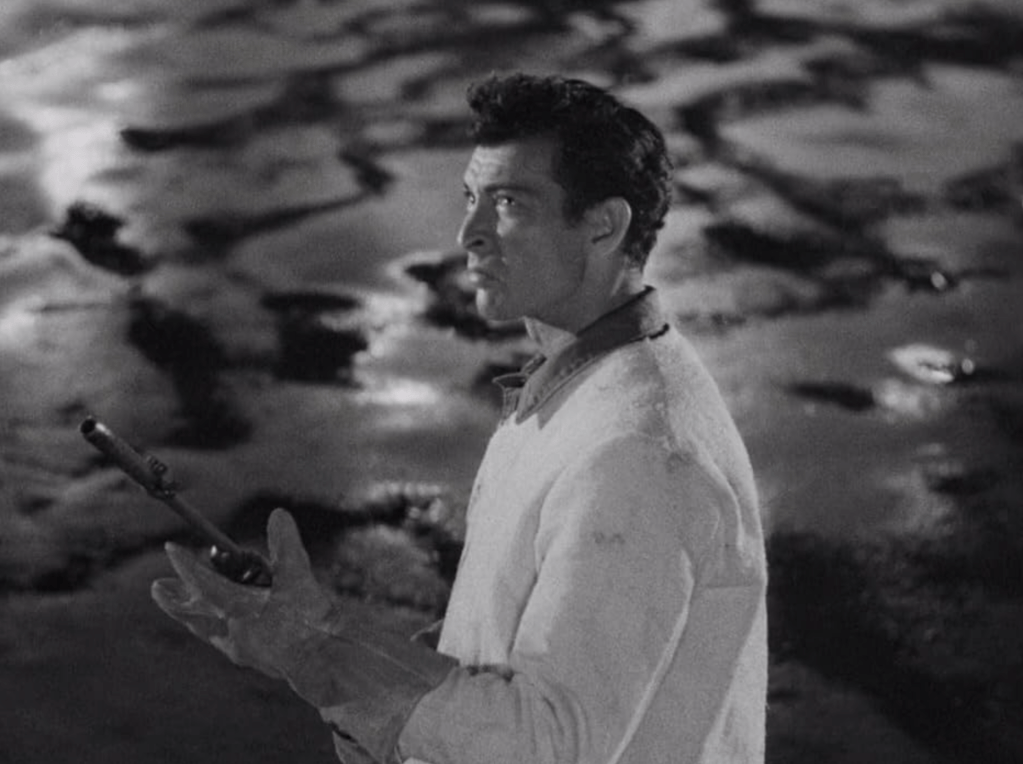 Lee Van Cleef plays Corp. Stone in THE BEAST FROM 20,000 FATHOMS