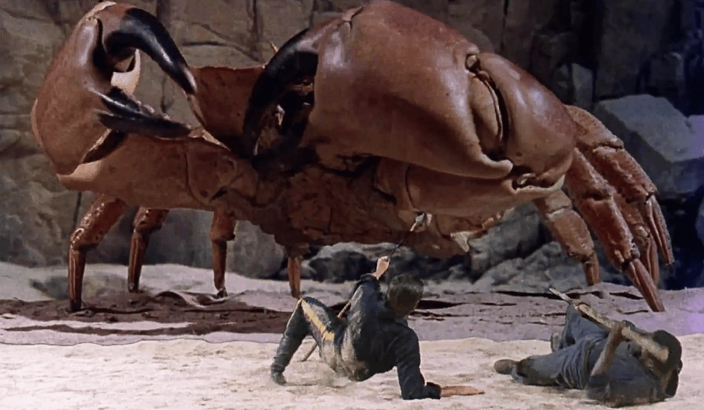 As a kid watching MYSTERIOUS ISLAND on TV for the first time I couldn't believe how utterly amazing the giant crab sequence was!