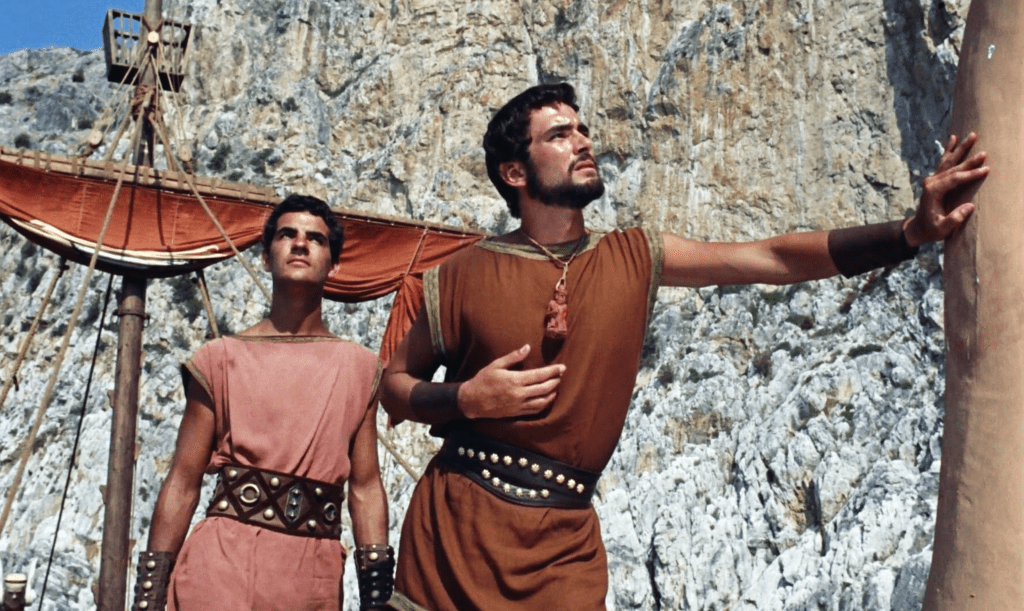 odd in a scene with Gary Raymond, who played the treacherous Acastus