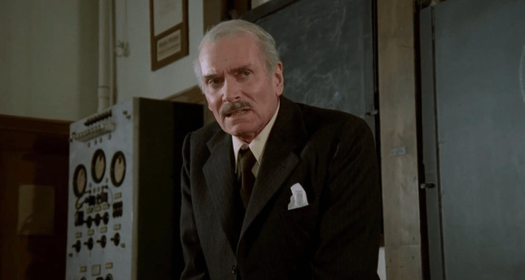 Laurence Olivier playing the character Ezra Lieberman in THE BOYS FROM BRAZIL