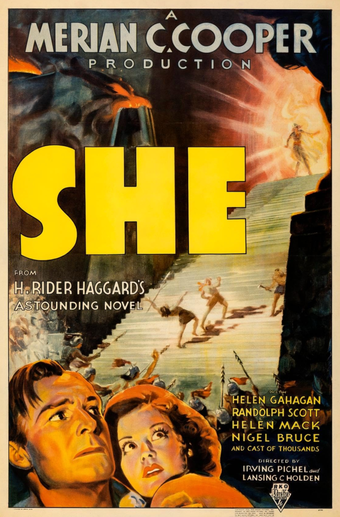 One sheet poster for RKO's original version of SHE