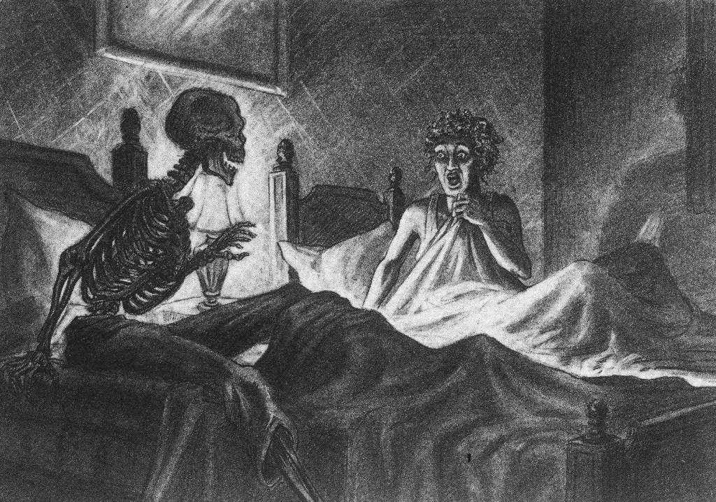 Ray's concept drawing for the unmade SKIN AND BONES