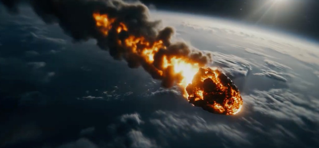 The meteor that brings the slimy octo-thingies to Earth...