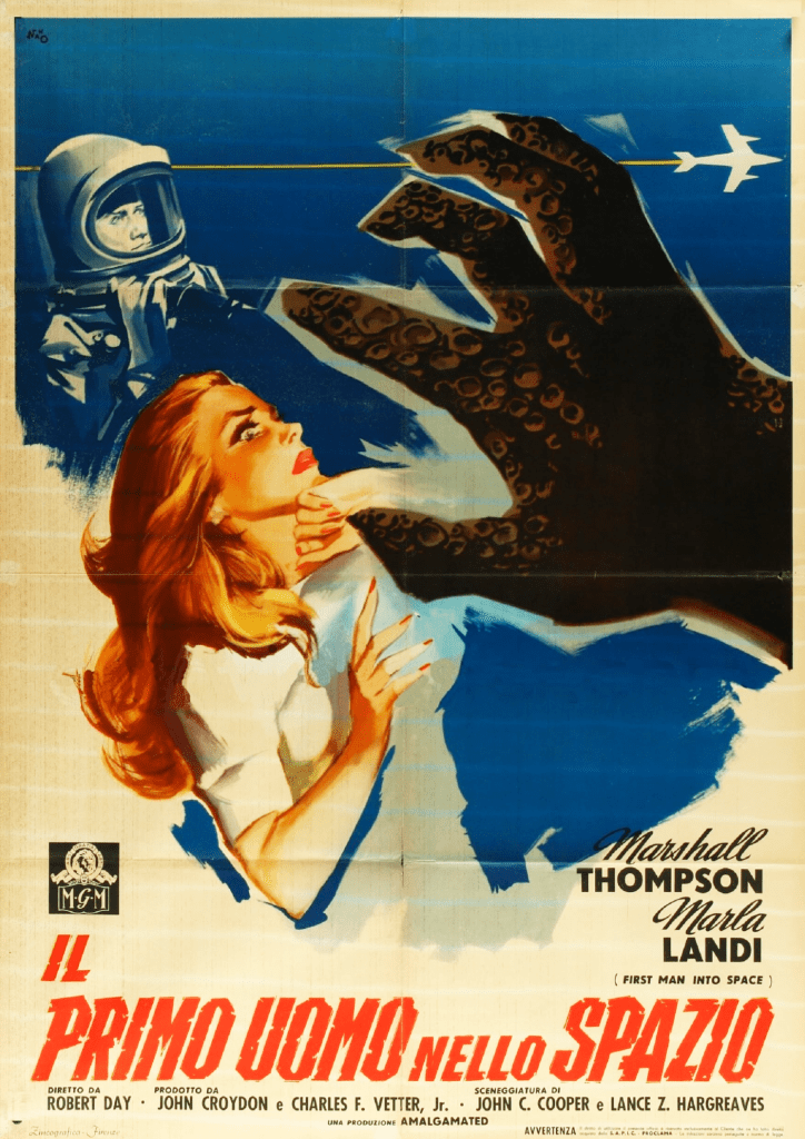 Italian poster for FIRST MAN INTO SPACE