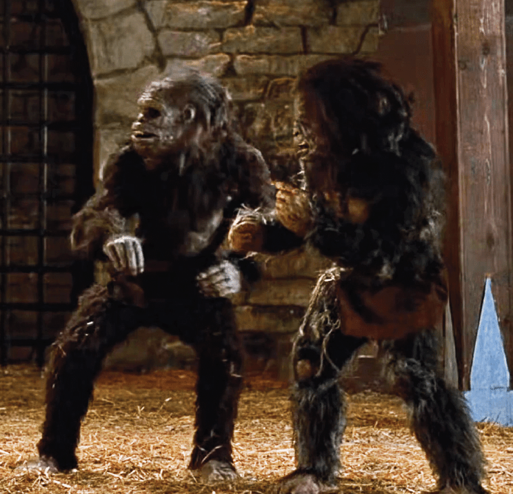 Jeff Farley as a hominid