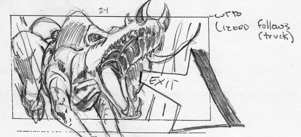 River Lizard storyboard