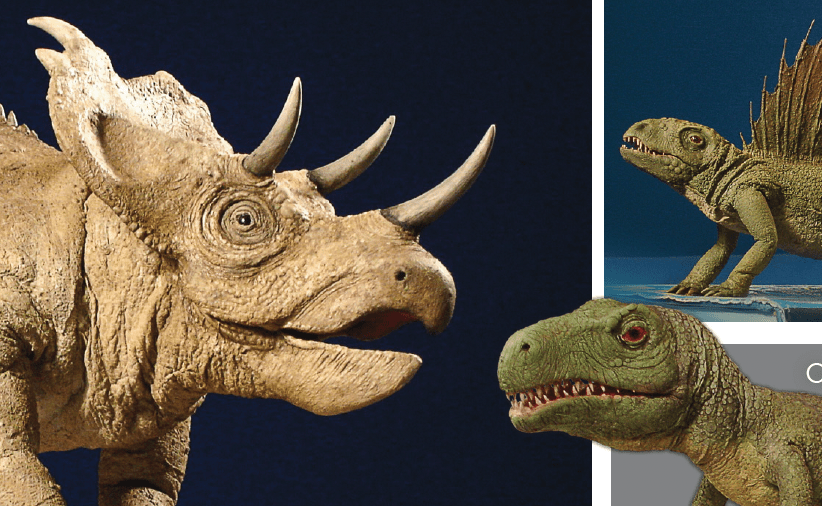 Some of Brett Piper's puppets