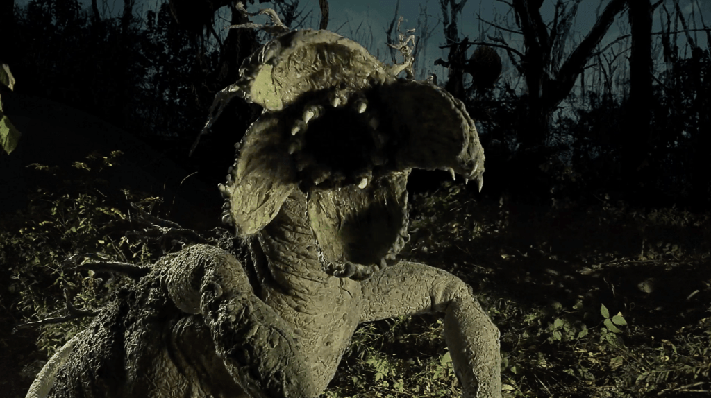 The beast opens its mouthparts!