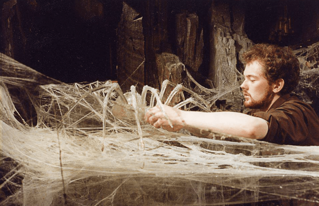 Steve at work animating the awesome Crystal Spider sequence
