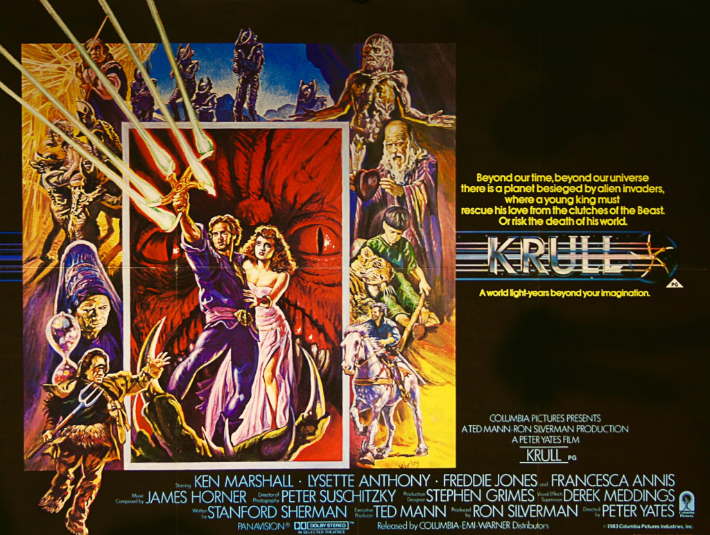 Original release UK quad poster for Krull