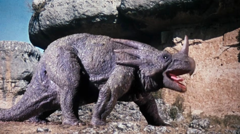 A scene from The Valley of Gwangi